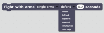 Fight with Arms movement options